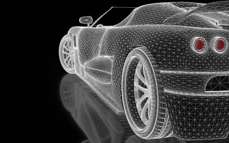 3D illustration of car