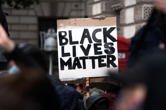 Black Lives Matter protest at Downing Street, London