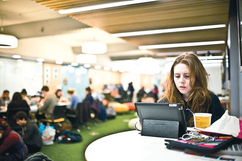 Student in BASc Common Room