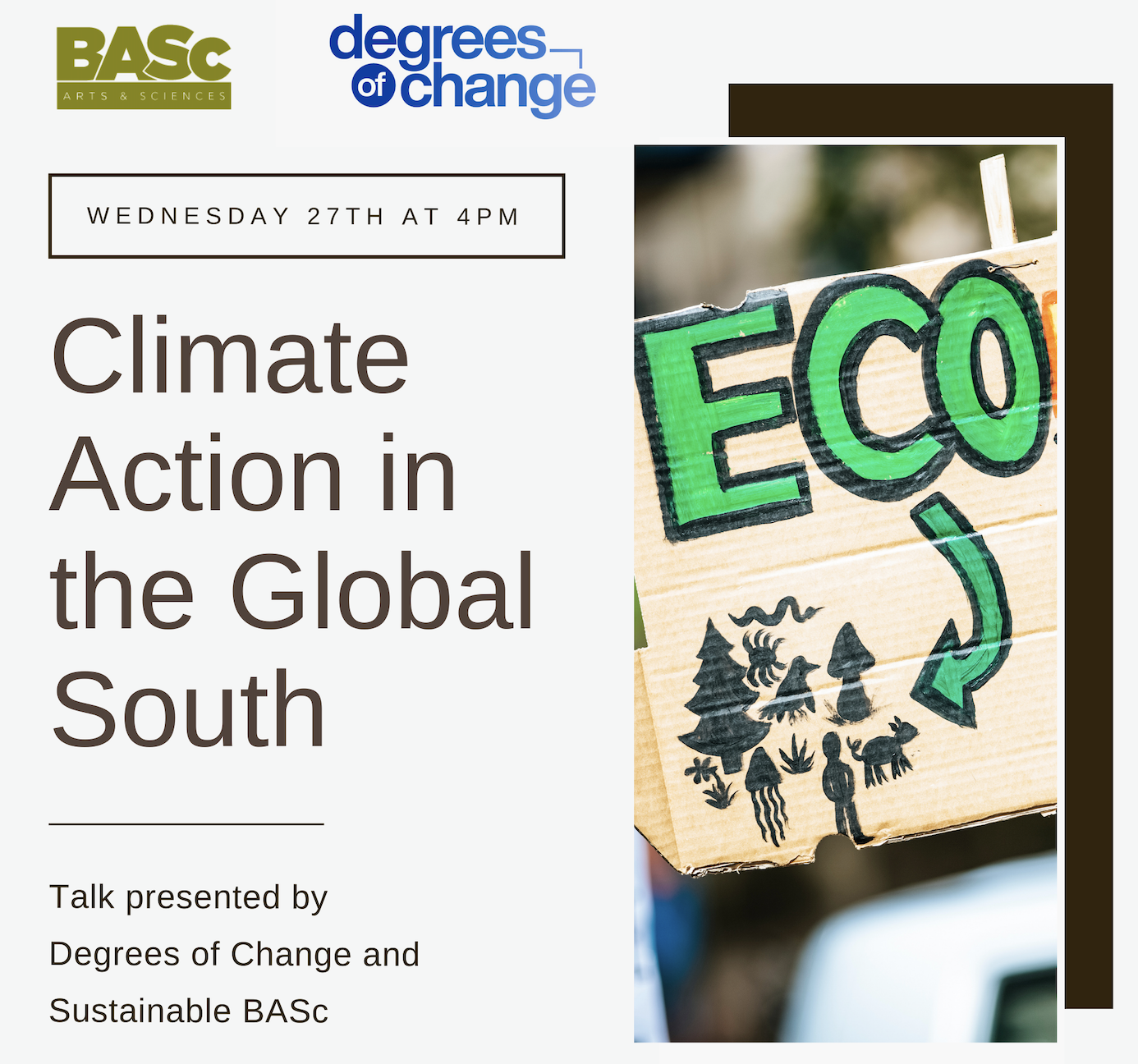 SustainableBASc and Degrees of Change talk