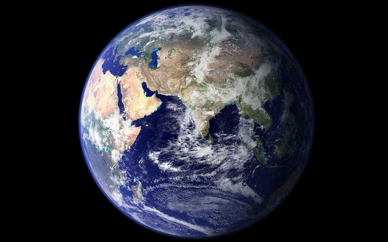 Earth, credit NASA