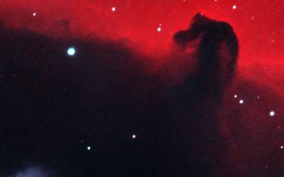 The Horsehead Nebula is a dark cloud within a bright star-forming region. Credit: University of London Observatory/UCL Physics & Astronomy/Bob Winter/Sandor Kruk