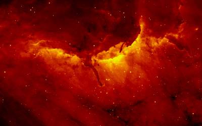 Pelican nebula: Image based on data obtained as part of the INT Photometric H-Alpha Survey of the Northern Galactic Plane, prepared by Nick Wright, Keele University, on behalf of the IPHAS Collaboration.