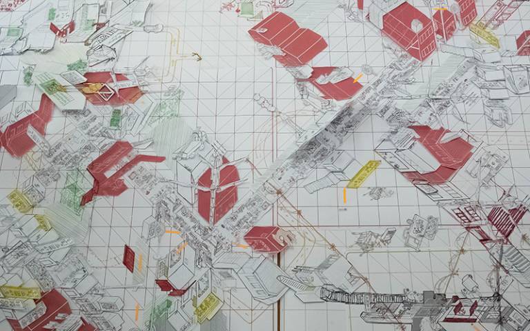 Collaborative drawing of Seoul by Bartlett and Hanyang students