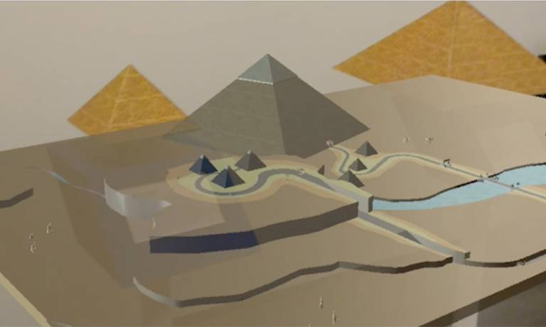 Pyramids of Giza 3D simulation