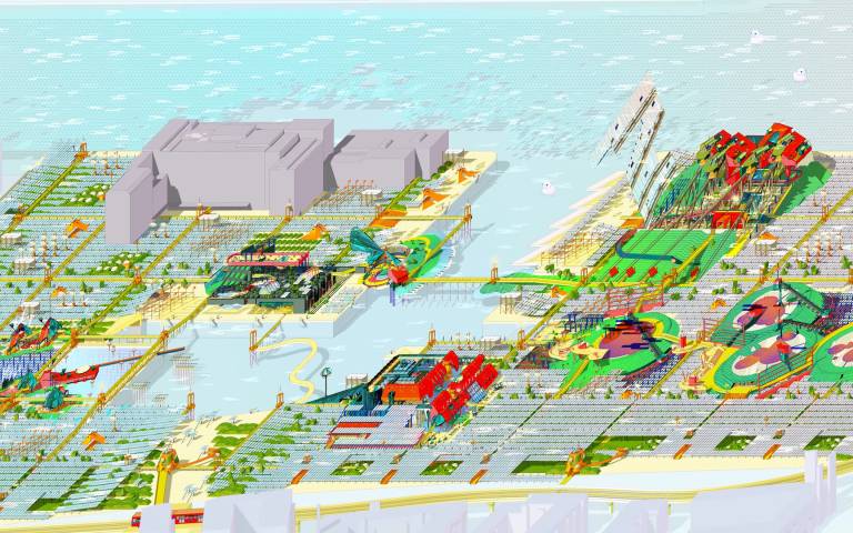 Image: "Silvertown Battery Park" by Chia-Yi Chou, Architecture MArch, PG11, Year 5