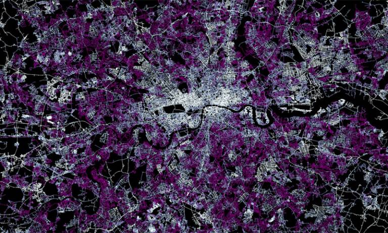 Satellite image of London