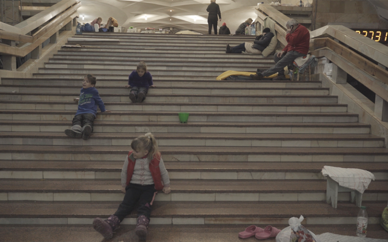 Children in Subway, Still from 89 Days 