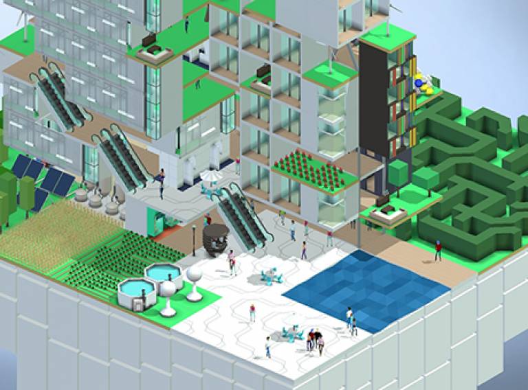 Computer simulation of architecture