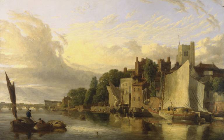 Image: 'Lambeth from the River looking towards Westminster Bridge' by James Stark