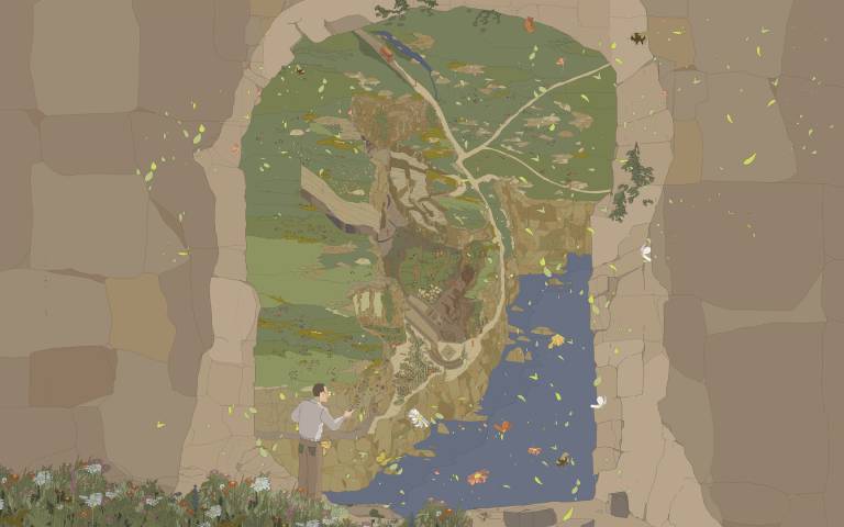 Image: 'Winspit's Nomadic Nursery - Lowland Calcareous Grassland Restoration' by Jessie Gao, Yuelin Liu, Studio 5