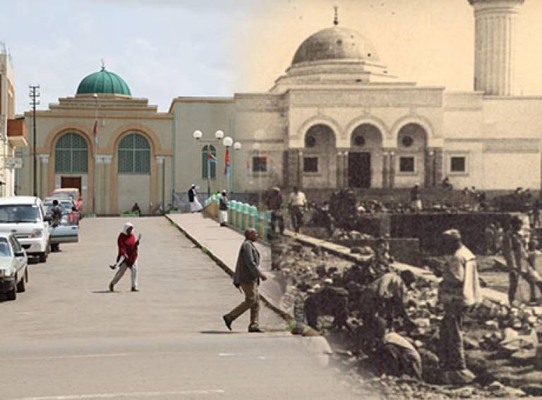 Mosque then and now