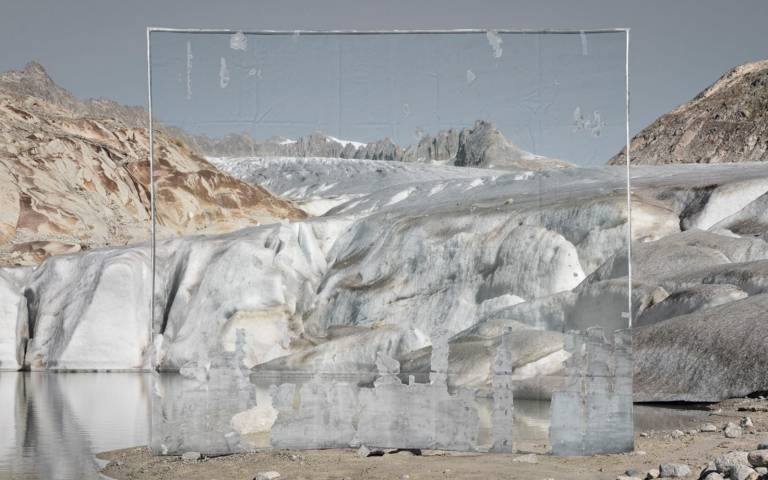 Artistic impression of a glacier