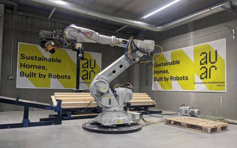 Image: Robotic construction at AUAR