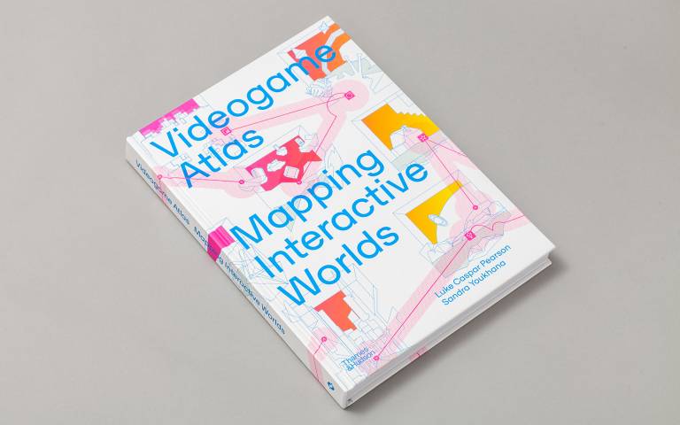 Image: Cover of Videogame Atlas. Photograph by Studio SP