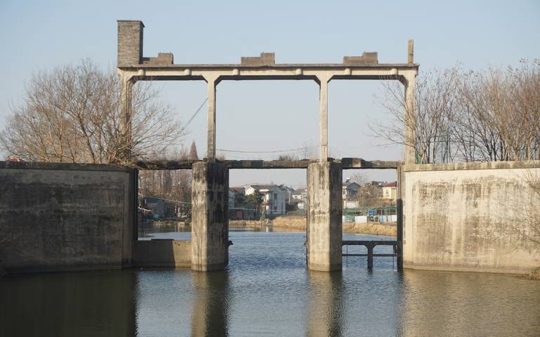Image: Chishan Sluice completed in 1936 in Jurong County, Jiangsu Province (photo by Yichuan Chen)