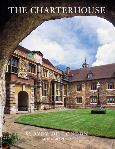 Monograph 18 cover, showing interior courtyard of Charterhouse