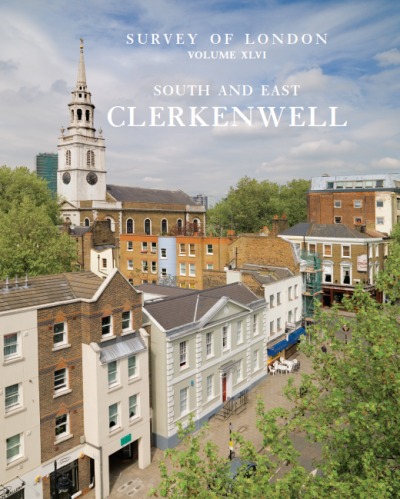 Volume 46 cover, showing Clerkenwell street with St James's church in background