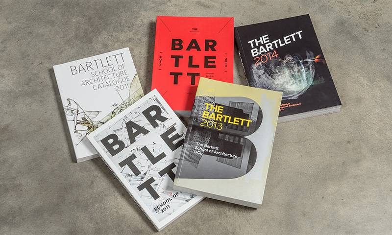Covers of Bartlett summer show catalogues 2010-2015