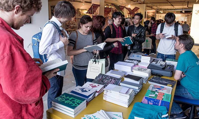 Books on sale to visitors at the 2016 Bartlett Summer Show