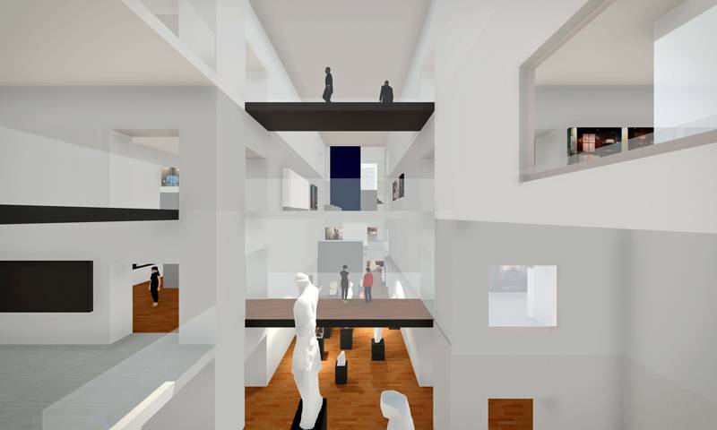 Athina Lazaridou, 'Spatial navigation in real and virtual museums in two and three dimensions: VR navigational model of the Ashmolean Museum in Oxford, UK.'
