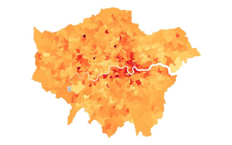 Image: Changes in London's housing between 2008 and 2021, as captured by self-supervised learning using street-level images.
