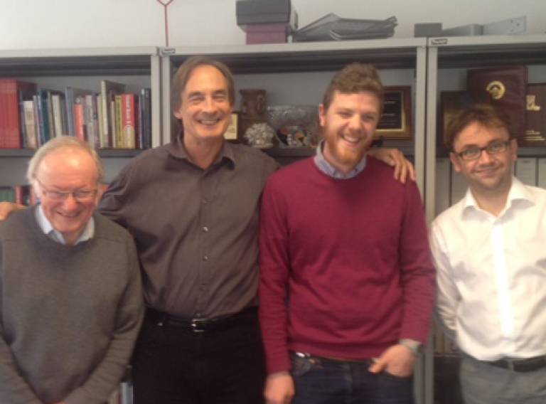 Fabian Neuhaus with PhD supervisors and examiner