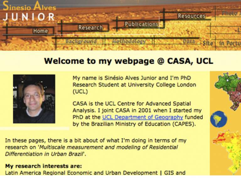 Junior's CASA webpage