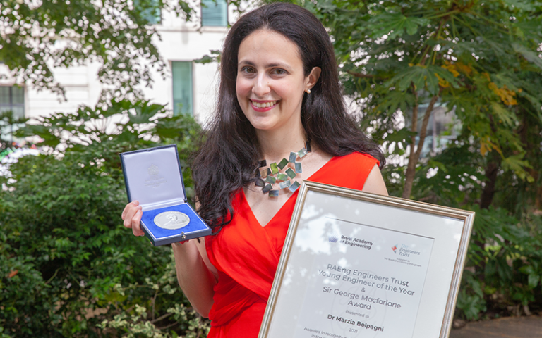 Dr. Marzia Bolpagni with Young Engineer award