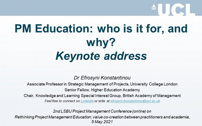 Dr. Efrosyni Konstantinou delivers keynote header image