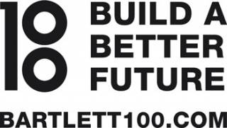 Bartlett 100 logo alongside the words 'Building a better future' and 'bartlett100.com'