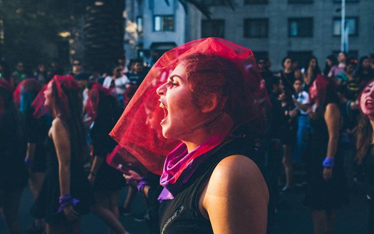 feminist protest in Chile
