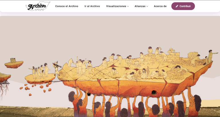 Screenshot of the Archivo Vivo de Moravia website