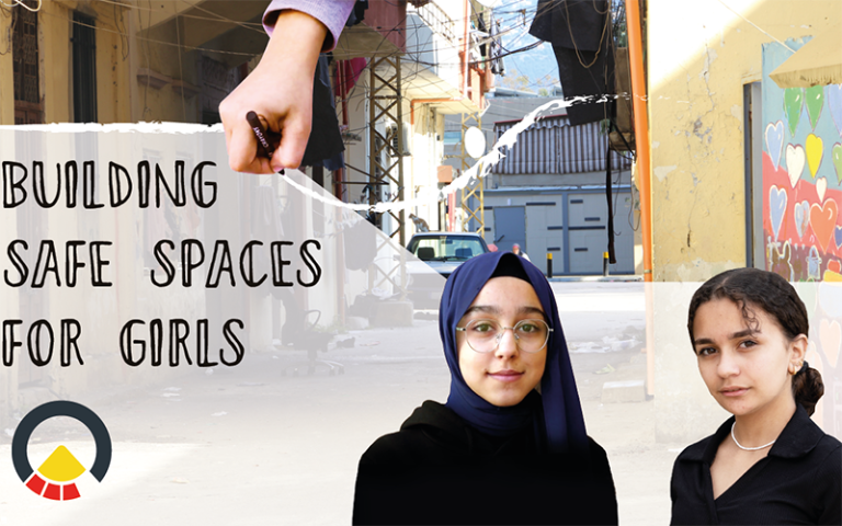 building safe spaces for girls crowdfunding campaign graphic