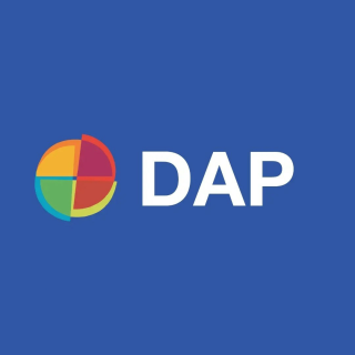 Text reading DAP along with the DPU logo on a blue background