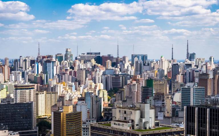 Panorama of buildings in Rio