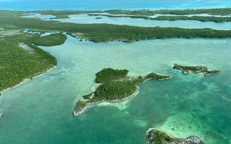 Aerial photograph of The Bahamas