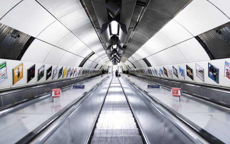 Escalators on the London Underground - Photo by Mona Eendra on Unsplash