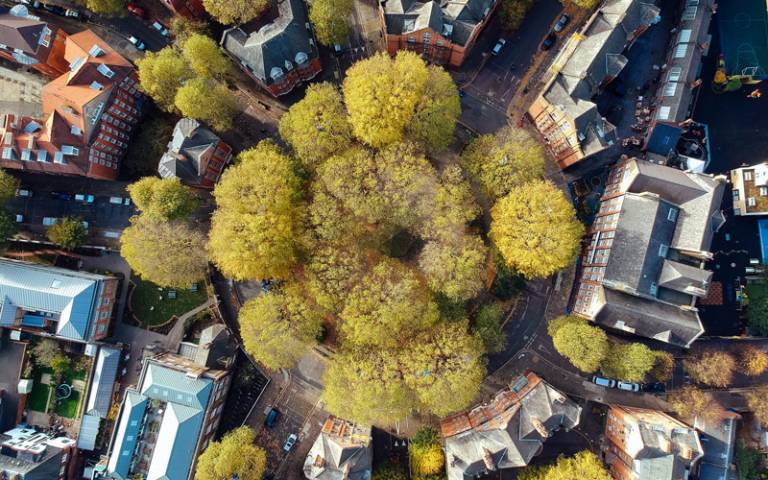 Aerial view of Arnold Circus, London - Photo by Robert Bye on Unsplash