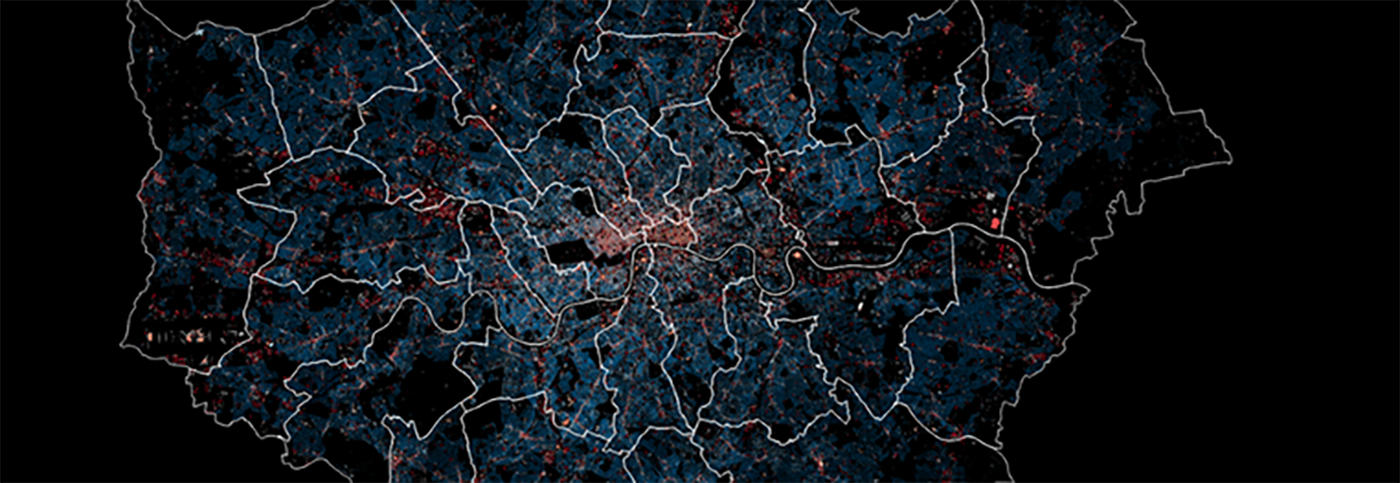 3d stock map of London boroughs