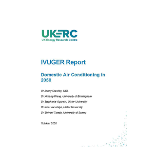 Cover of report: Domestic Air Conditioning in 2050