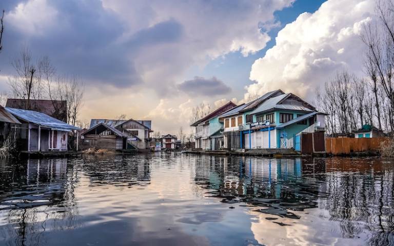 Image of houses with high water