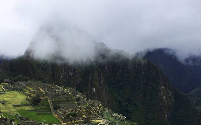 Photo shows the cloud forest at Machuu Picchu, Peru, which has been negatively effected by climate change