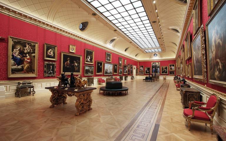 Photo shows the Great Gallery in the Wallace Collection, London.