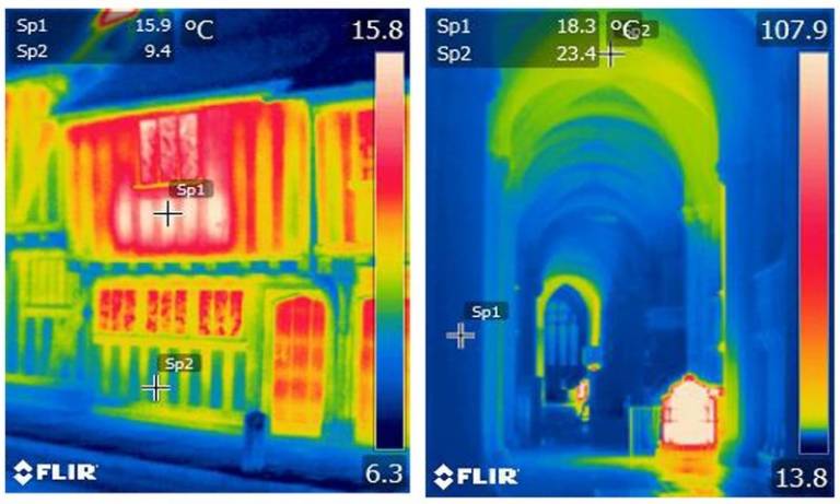 Thermal images showing heat - Tobit Curteis