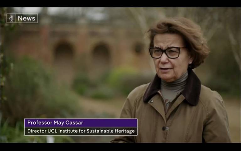May Cassar speaking to Channel 4 News