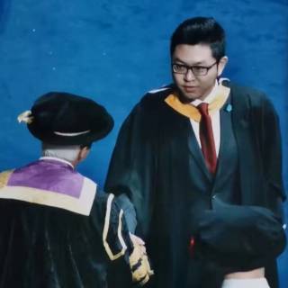 Anping Zhang at his graduation ceremony