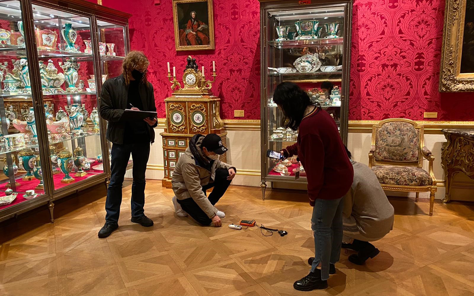 Students work in the Wallace Collection