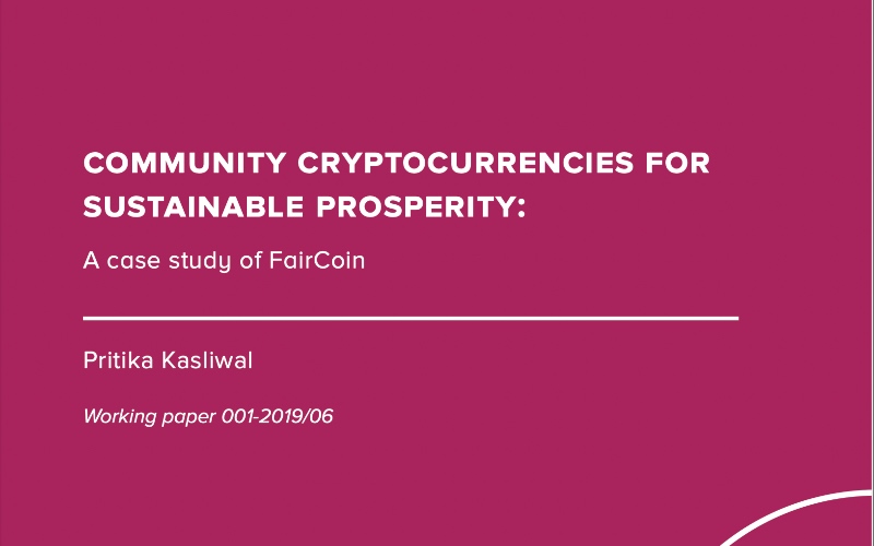  Community Cryptocurrencies for Sustainable Prosperity: A case study of FairCoinPrimary tabs