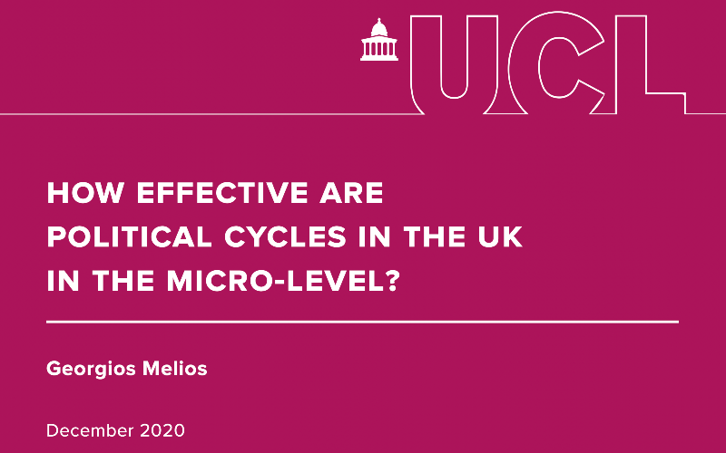 How effective are political cycles in the UK in the micro-level? 